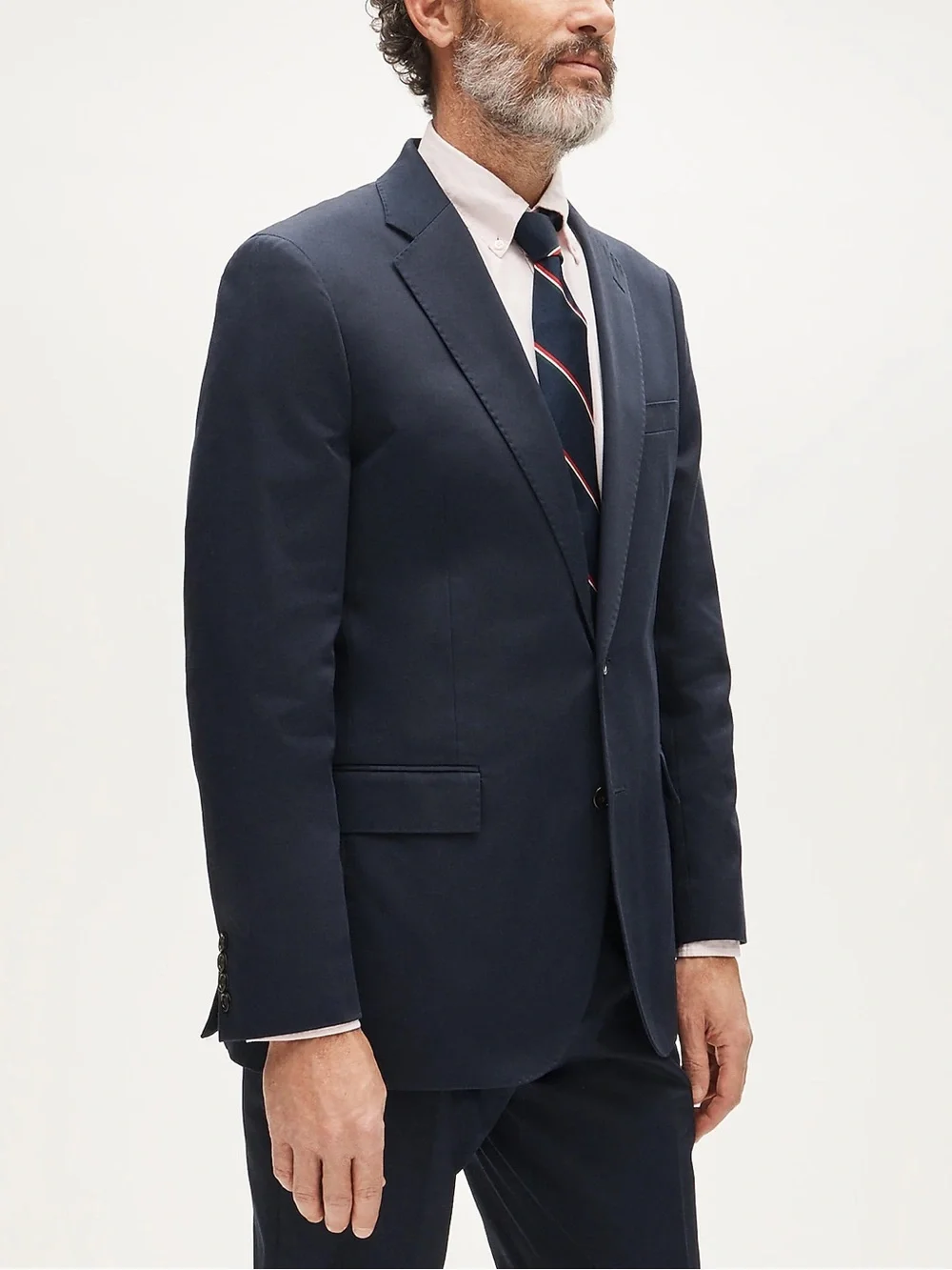 J. CREW Ludlow Slim-fit suit jacket in Japanese cotton chino Navy 44L $398 CQ521